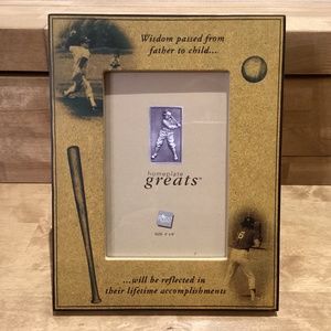 Russ ”Homeplate Greats” Wood Frame Father & Son Baseball Theme